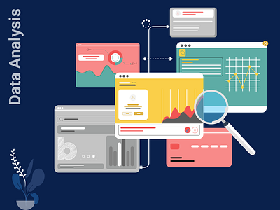 Data Analysis branding design graphic design illustraion logo ux vector