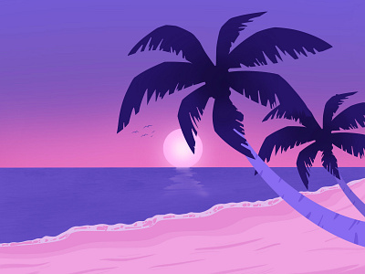 Purple beach