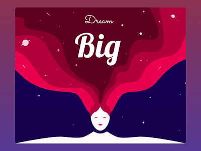 Dream big design dream figma graphic design graphics illustration vector visual