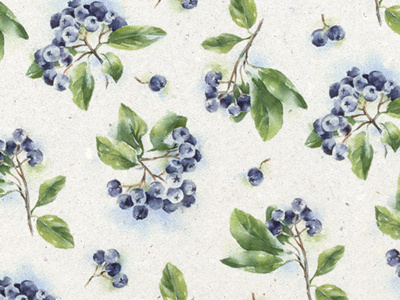 Ashberry watercolor pattern