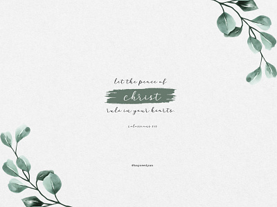 Colossians 3:15 design