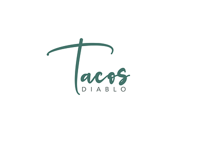 TACOS DIABLO , Signature Logo classic logo classy classy logo minimal minimalist logo signature logo typography