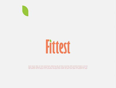 Fittest Logo brand identity brand identity design branding fittest food logo green leaf logo logo design minimalist logo nutrition organic logo professional logo typography