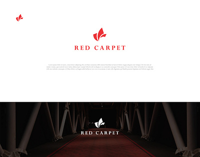 Red Carpet Logo Design brand identity brand identity design branding classy logo flat logo design luxury logo luxury villa minimalist logo professional logo red carpet