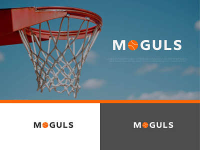 Moguls Logo design bastketball brand identity branding design logo logo creation logodesign minimal minimalist logo moguls play professional logo sports sports logo typography