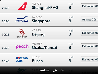 HKIA Flights - Avenir app avenir flights hong kong ios