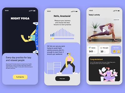 Yoga app concept app concept design ui ux yoga