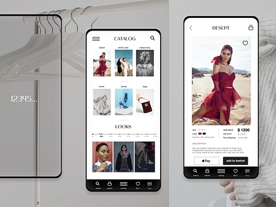 Online shop concept app concept design design concept shopping ui ux