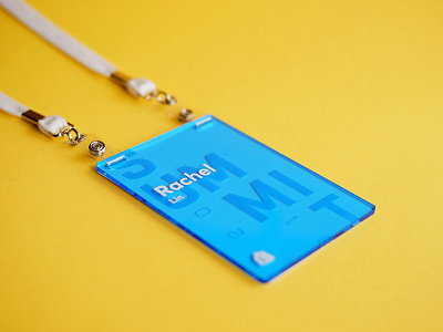 Shopify Summit Name Badges acrylic conference name badge