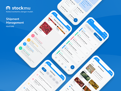 Stockmu - Shipment Management app design ui ux web