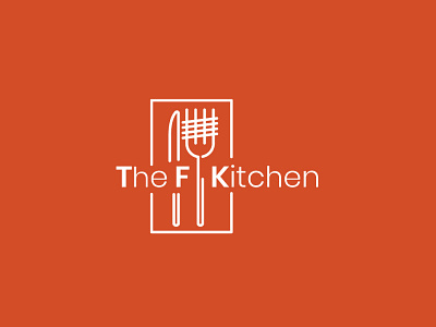 THE F KITCHEN branding branding and identity branding design design flat illistrator logo minimal vector