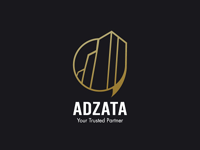 ADZATA branding branding and identity branding design design flat illistrator logo minimal vector