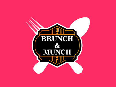 BRUNCH & MUNCH branding branding and identity branding design design flat illistrator logo minimal vector