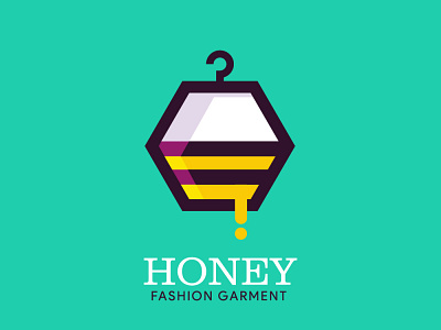 HONEY FASHION GARMENT branding branding and identity branding design design flat illistrator logo minimal vector