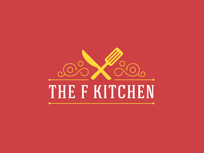 THE F KITCHEN branding branding and identity branding design design flat illistrator logo minimal vector