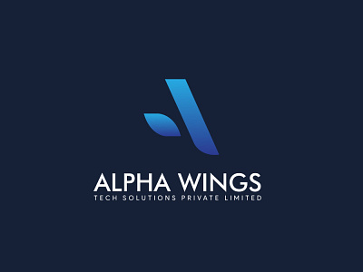 ALPHA WINGS branding branding and identity branding design design flat illistrator illustration logo minimal vector