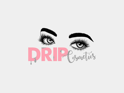 DRIP COSMETICS branding branding and identity branding design design flat illistrator illustration logo minimal vector