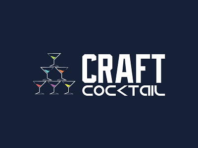 CRAFT COCKTAIL branding branding and identity branding design design flat illistrator logo minimal vector