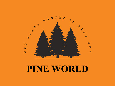 PINE WORLD branding branding and identity branding design design flat illistrator illustration logo minimal vector