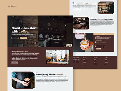 Coffeeaddict - Landing Page