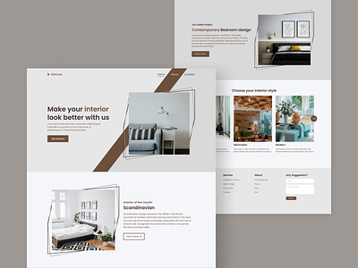 DDHouse - Landing page interface interior interior web design landing page ui ui design web web design website
