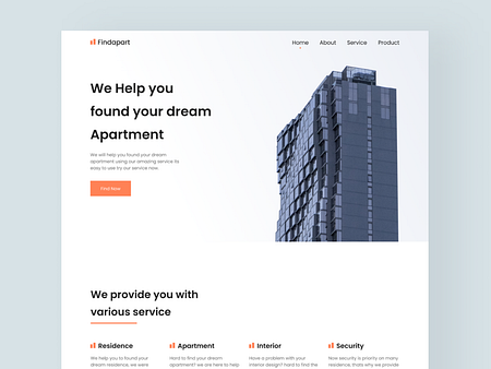 Findapart - Landing Page by Ardhi Mubarok for Agensip UI UX Agency on ...