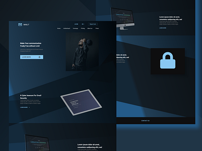 MailIT| Web Design and Wordpress Development dark mode dark ui design devloper illustration ui ux vector web web design wordpress design wordpress theme