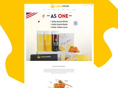 Jungle House Honey MarketPlace branding graphic design logo ui