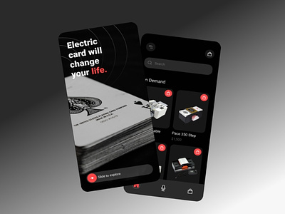 E Commerce Mobile App for Electric Card