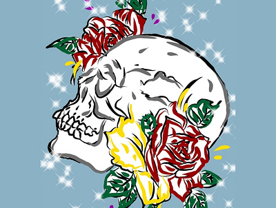 skull illustration artwork graphicdesign icon design illustraion logo design poster design