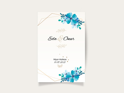 Engagement Card Design adobe illustrator card design