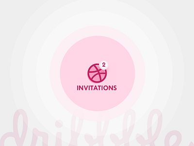 2 Dribbble Invitation