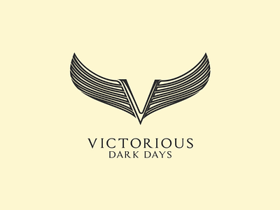 Victorious letter logo logo v victorious wing winged wings