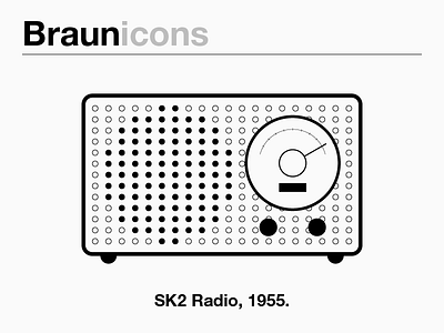 BraunIcons - SK2 Radio by Dieter Rams