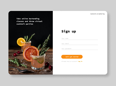Daily UI #001 - Sign Up