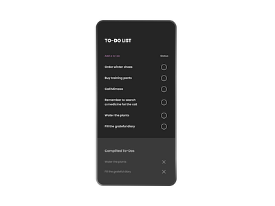 Daily UI #042 - To-Do list