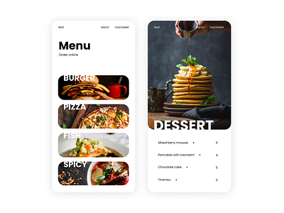 Daily UI #043 - Food Menu