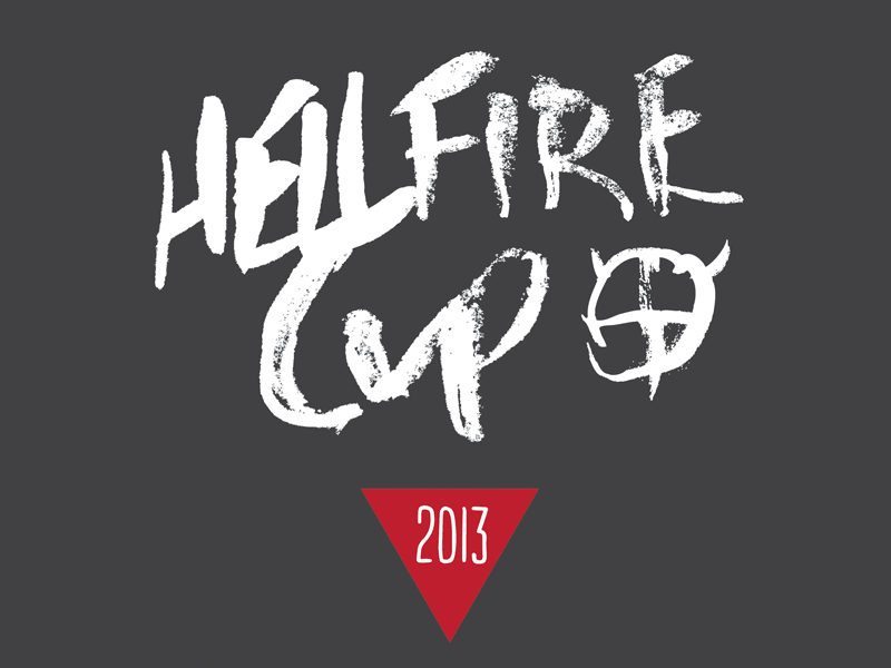 Hellfire Cup Logo hand drawn ink logo