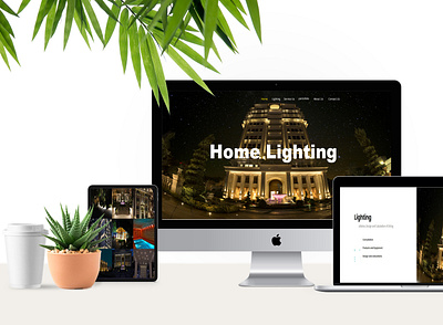 Web Design Home Lighting photoshop php responsive design webdesign website