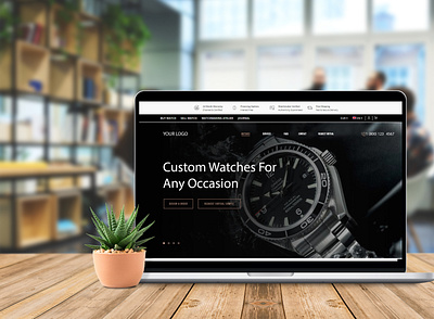 Luxury Watch Website black black white buy cards design design shop graphicdesign online shop online store photoshop shop shopping ui ui desgin ux design watch watches