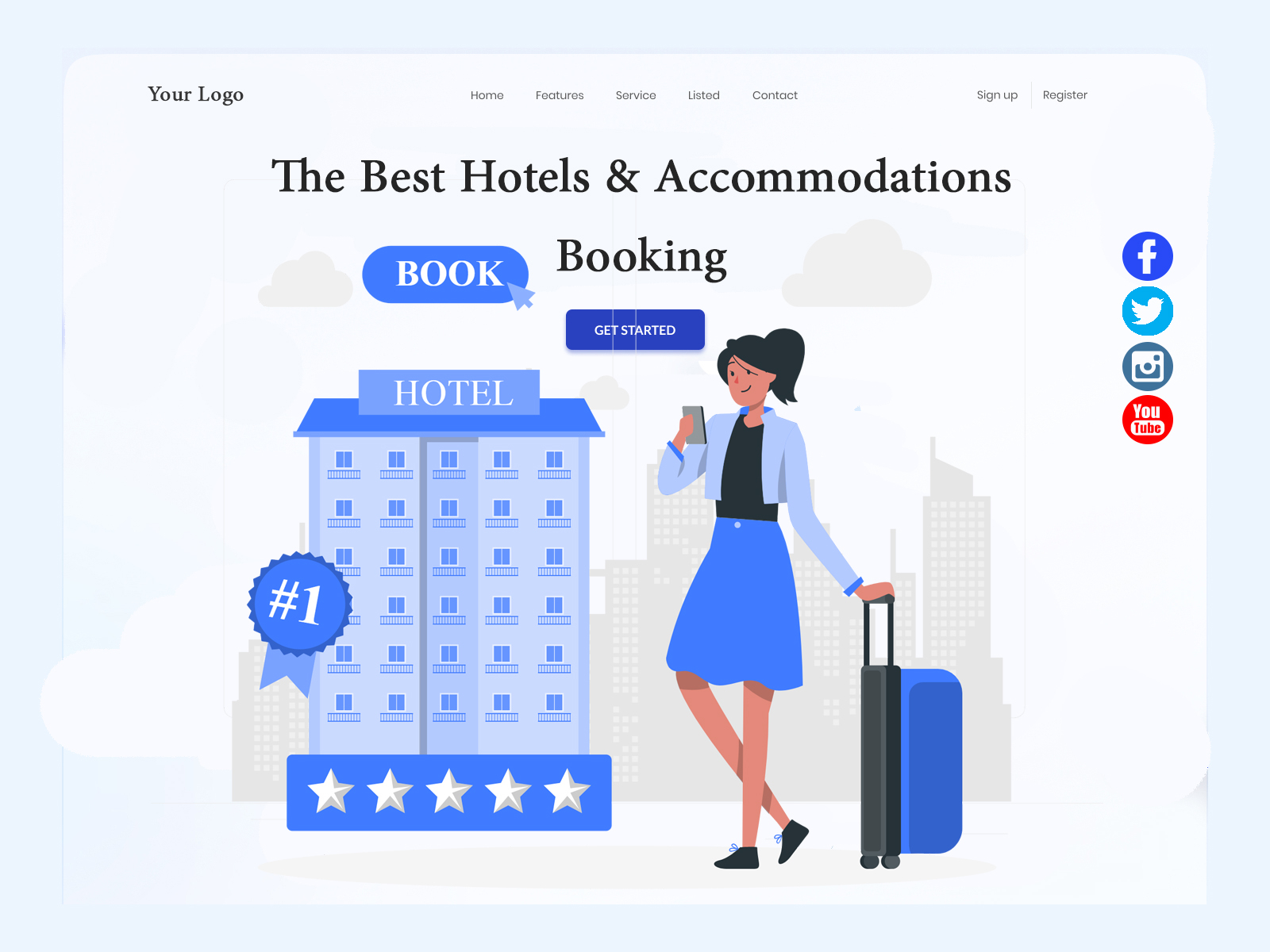 Hotel Booking Website Design by Sina Rezaei on Dribbble