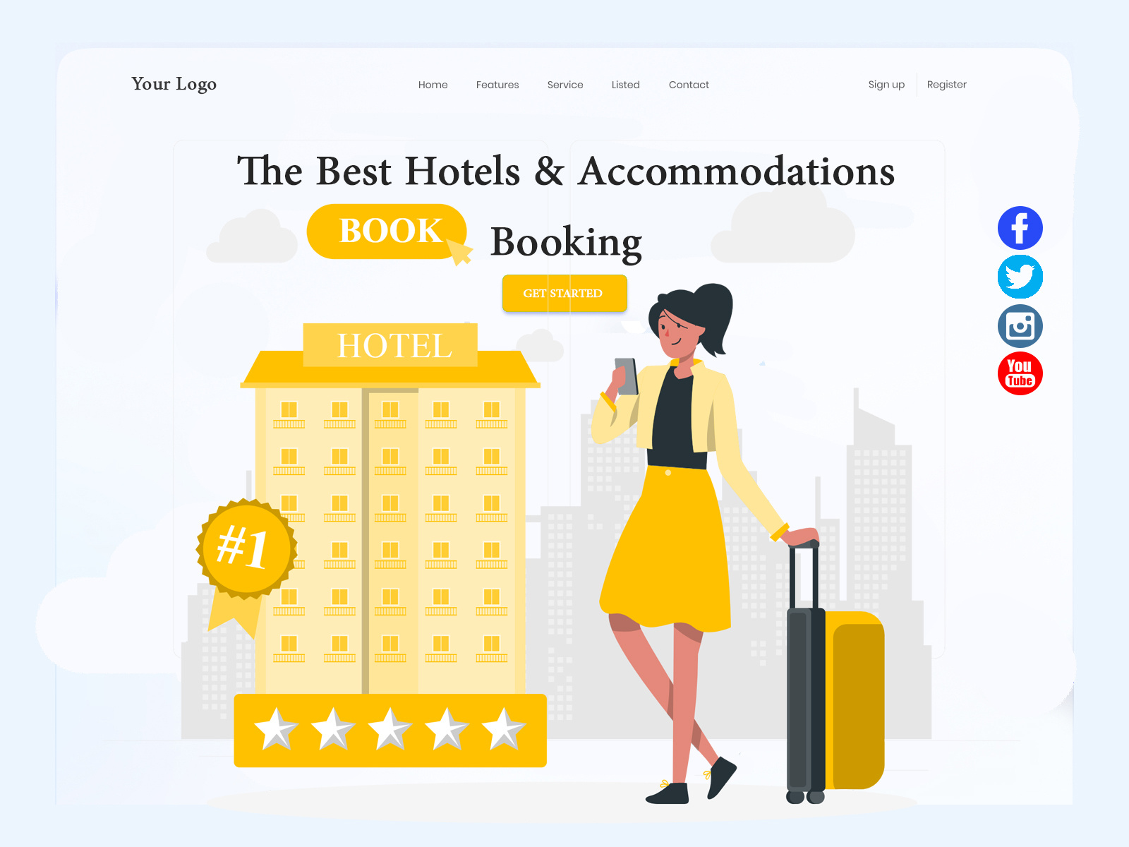 Hotel Booking Website Design by Sina Rezaei on Dribbble