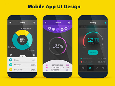Mobile App UI Design app app ui app ui design buy design mobile ui online ui ux ux design vector website