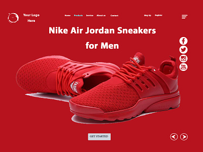 Landing Page Nike Sneakers