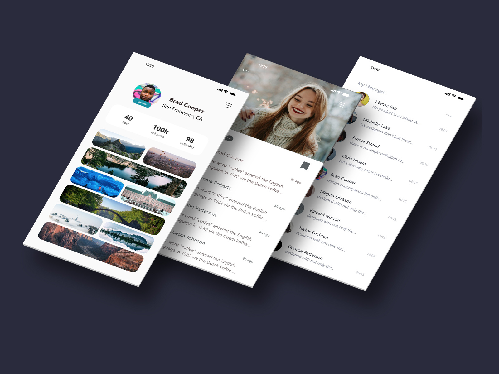 Mobile App Card UI kit by Sina Rezaei on Dribbble