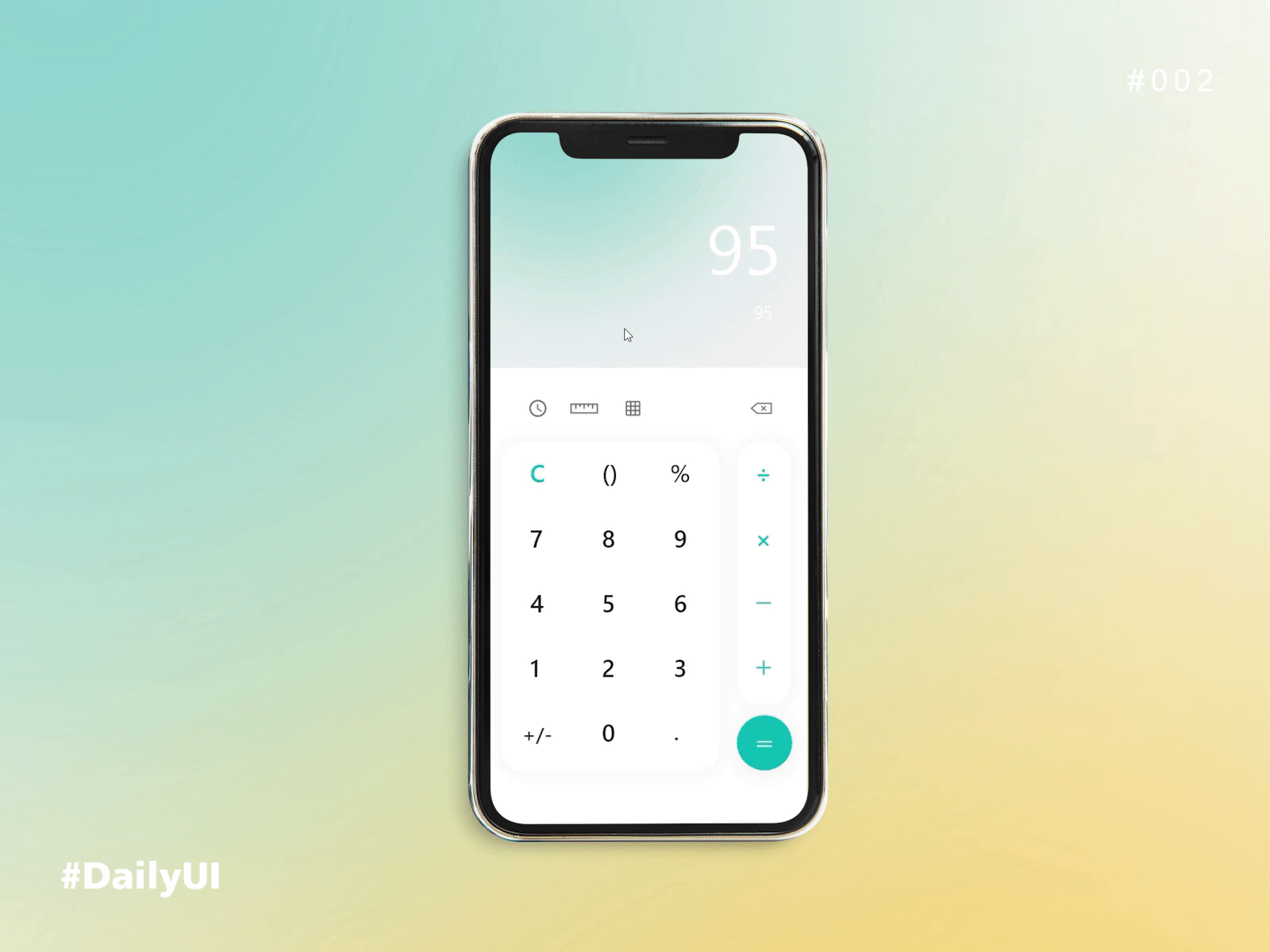 Daily UI#004 - Calculator adobexd daily ui dailyui design ui vector