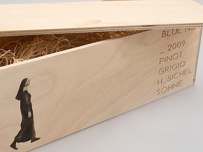 Blue Nun Crate blue nun graphic design illustration packaging wine