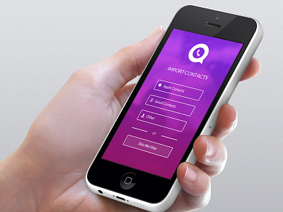 iOS App Design app apple design import contacts ios iphone iphone 5 screenshot