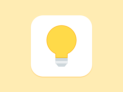 Amber Light Bulb Icon amber app icon bulb light yellow