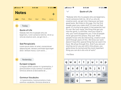 Notes App UI